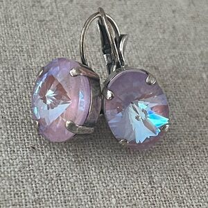 Oval Swarovski Rivoli Earrings